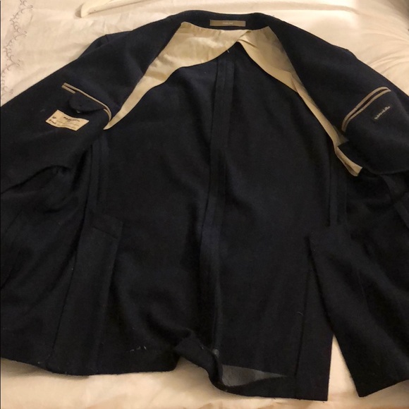 Navy Italian wool Paoloni blazer 38R - Picture 2 of 4